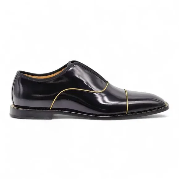 Christian Louboutin Alpha Male Patent Leather Oxford Shoes Black EU 42.5 US 9.5